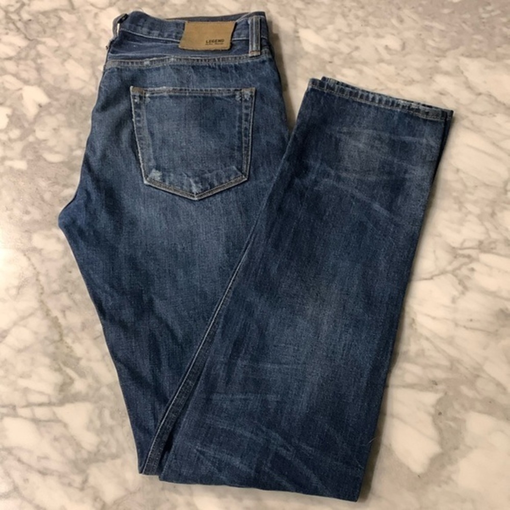 Lucky brand legend skinny jean 29x32, White Oak selvedge denim